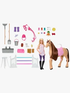 Barbie Dukker & Bamser-Ultimate Stald med Dukke & Hest