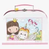 BarboToys Spil & Puslespil-Barbo Toys Lillie & Ellie Kuffert med Gulvpuslespil 24 Brikker