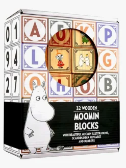Trælegetøj|Mumin Barbo Toys Mumitroldene Træklodser 32 Stk.