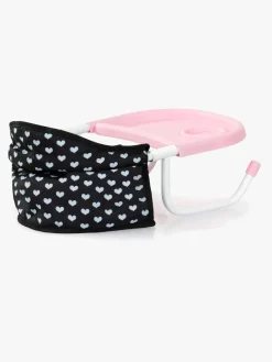 BayerDesign Bayer Design Babystol til Bord med Bakke, Sort/Lyserød