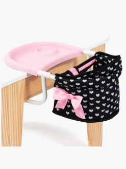 BayerDesign Bayer Design Babystol til Bord med Bakke, Sort/Lyserød