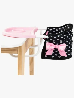 BayerDesign Bayer Design Babystol til Bord med Bakke, Sort/Lyserød