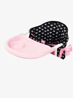 BayerDesign Bayer Design Babystol til Bord med Bakke, Sort/Lyserød