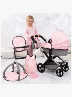 BayerDesign Dukker & Bamser-Bayer Design Combi Dukkevogn Xeo Sæt, Soft Pink