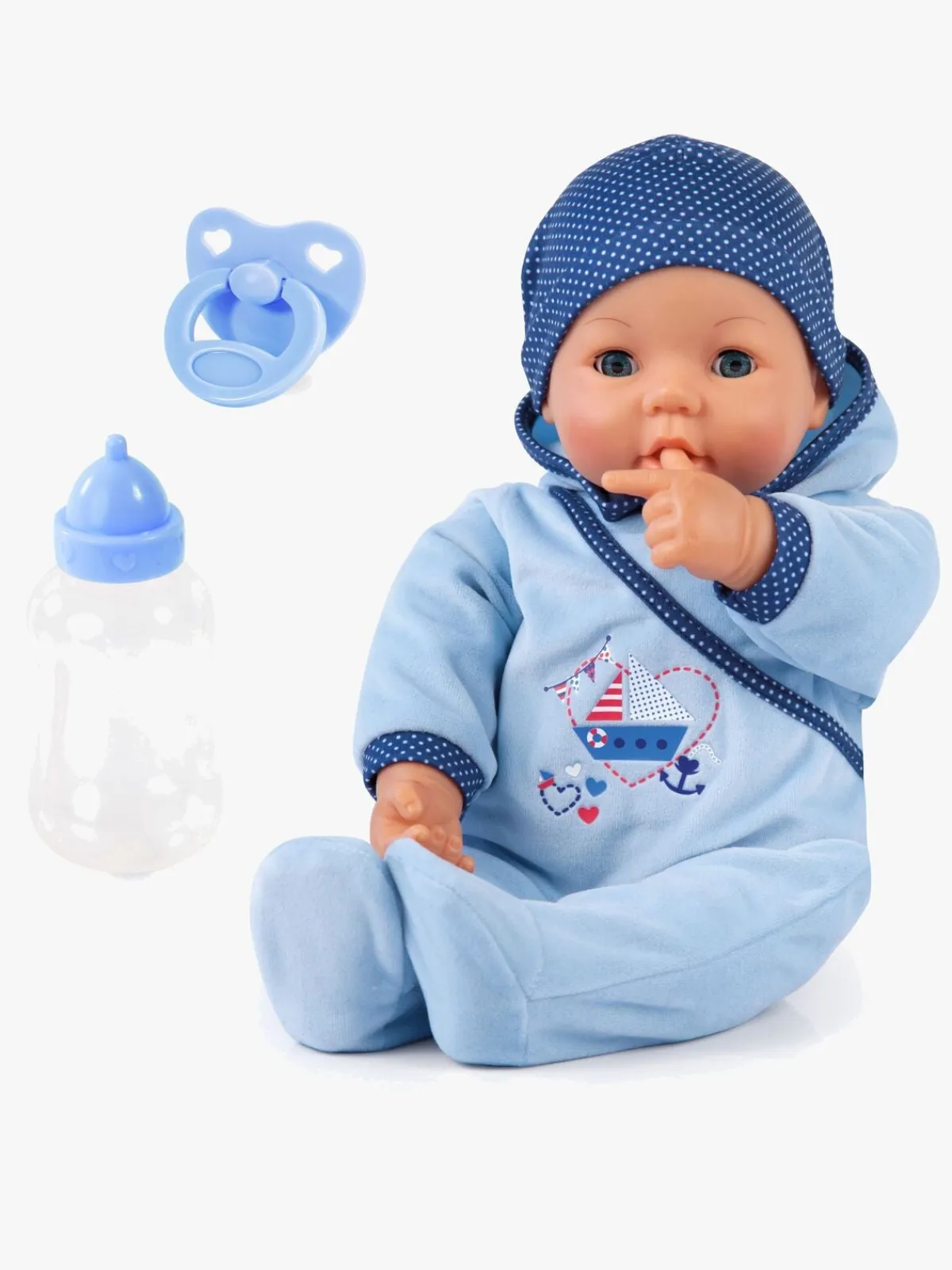 BayerDesign Dukker & Bamser-Bayer Design Hello Baby Boy Interaktiv Dukke