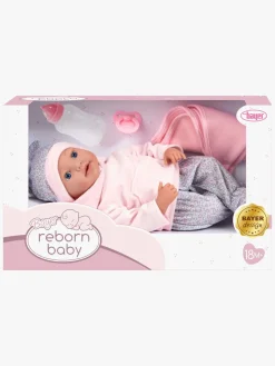 BayerDesign Bayer Design Reborn Baby Dukke med Tilbehør Bamse 38 cm