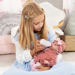 Dukker & Bamser|BayerDesign Bayer Design Reborn Dukke 38 cm, Pink Lyserød