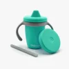 Spisetid|bblüv Kop Anti-spill 4-in-1, Aqua/Grey