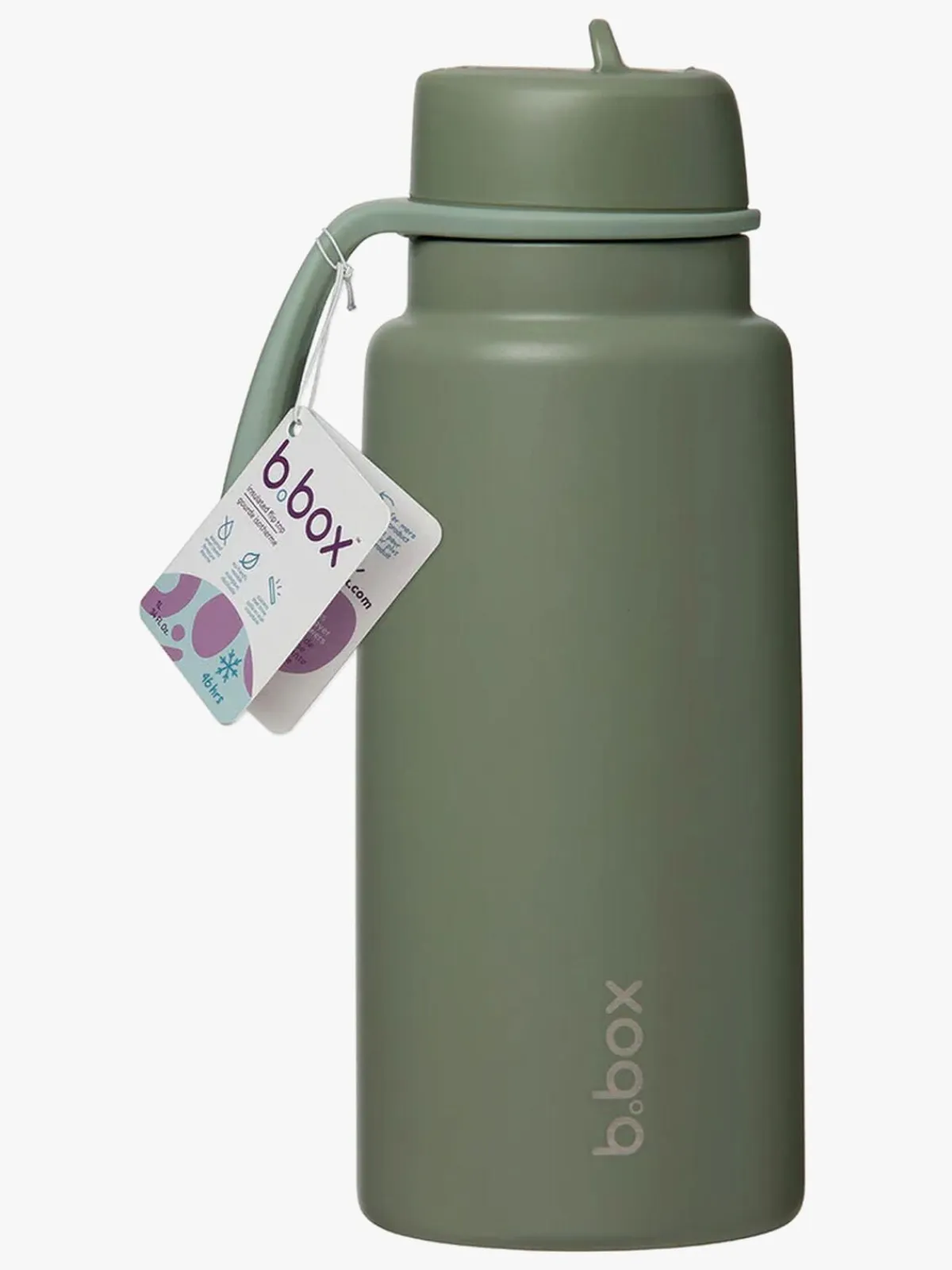b.box Spisetid-Drikkedunk med Flip Top 1L, Olive