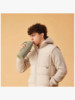 b.box Spisetid-Drikkedunk med Flip Top 1L, Olive