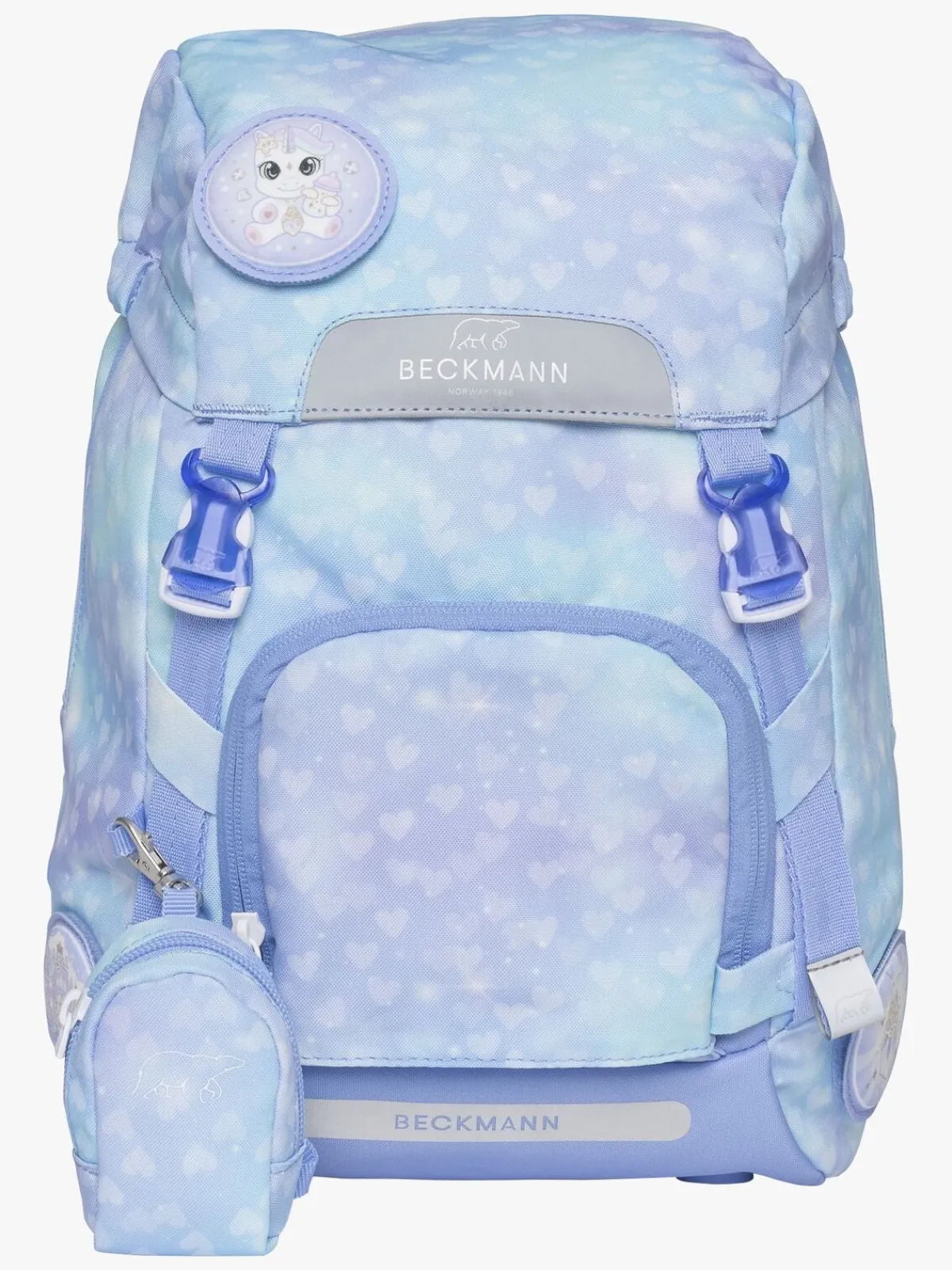 Børn Beckmann Classic Rygsæk 22L, Unicorn Princess Ice Blue