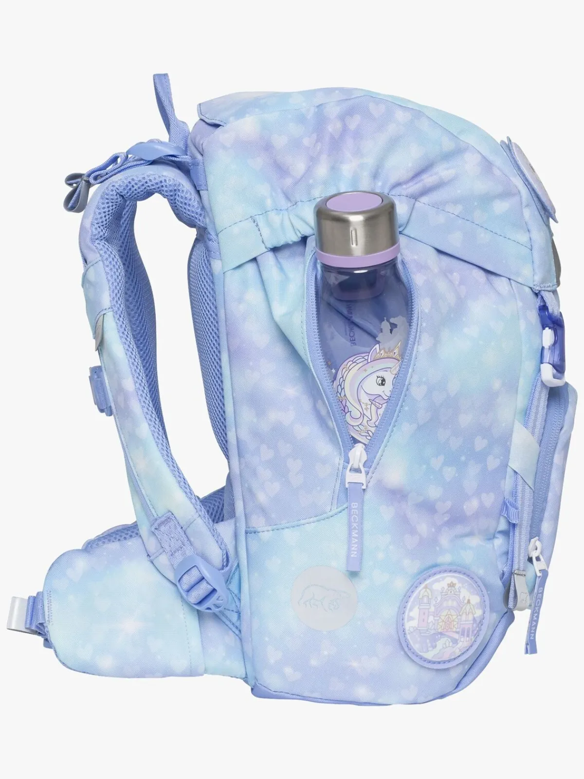 Børn Beckmann Classic Rygsæk 22L, Unicorn Princess Ice Blue