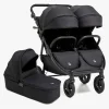 Beemoo BFF60 2 Søskendevogn inkl. Liggedel, Night Black