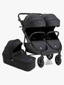 Beemoo BFF60 2 Søskendevogn inkl. Liggedel, Night Black