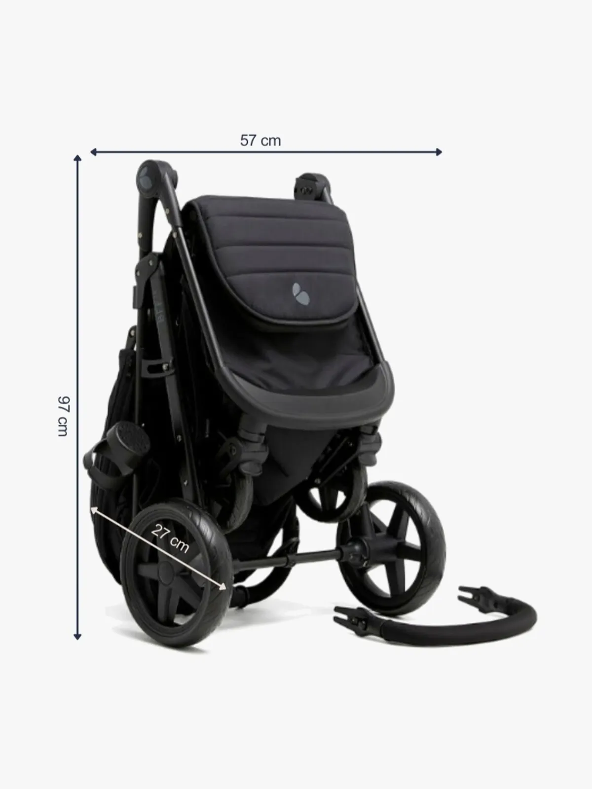 Beemoo BFF20 Klapvogn, Night Black