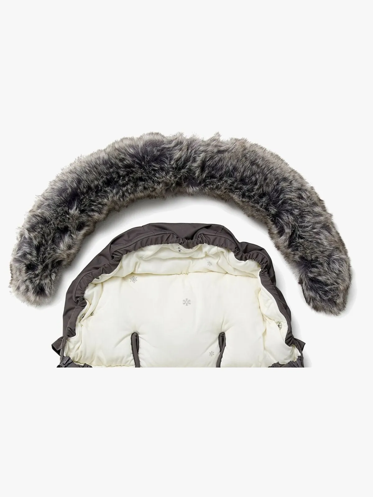 Beemoo Brisk Vinterkørepose, Grey/Snowflake