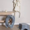 Beemoo Badeværelset-CARE Anti-Slip Toiletsæde & Skammel, Grå