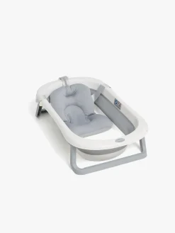 Beemoo Badeværelset-CARE Assist Badekar Inkl. Badestøtte, Badestativ & Skyllekande, Grey/White