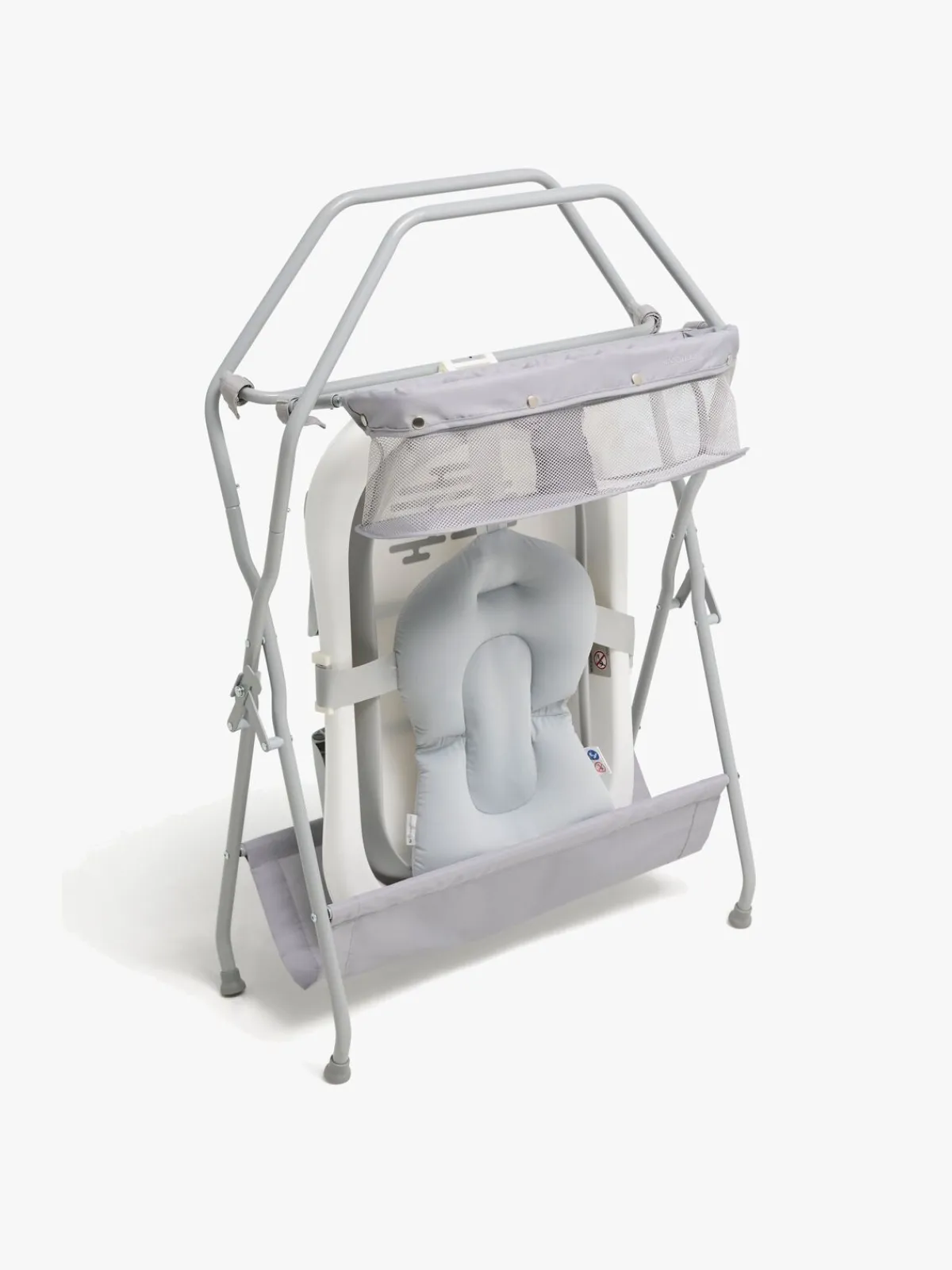 Beemoo CARE Assist Badekar inkl. Badestøtte og Badekarstativ, White/Grey