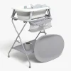 Beemoo Badeværelset-CARE Assist Badekar inkl. Badestøtte Stativ Skyllekande & Puslehynde, White/Grey