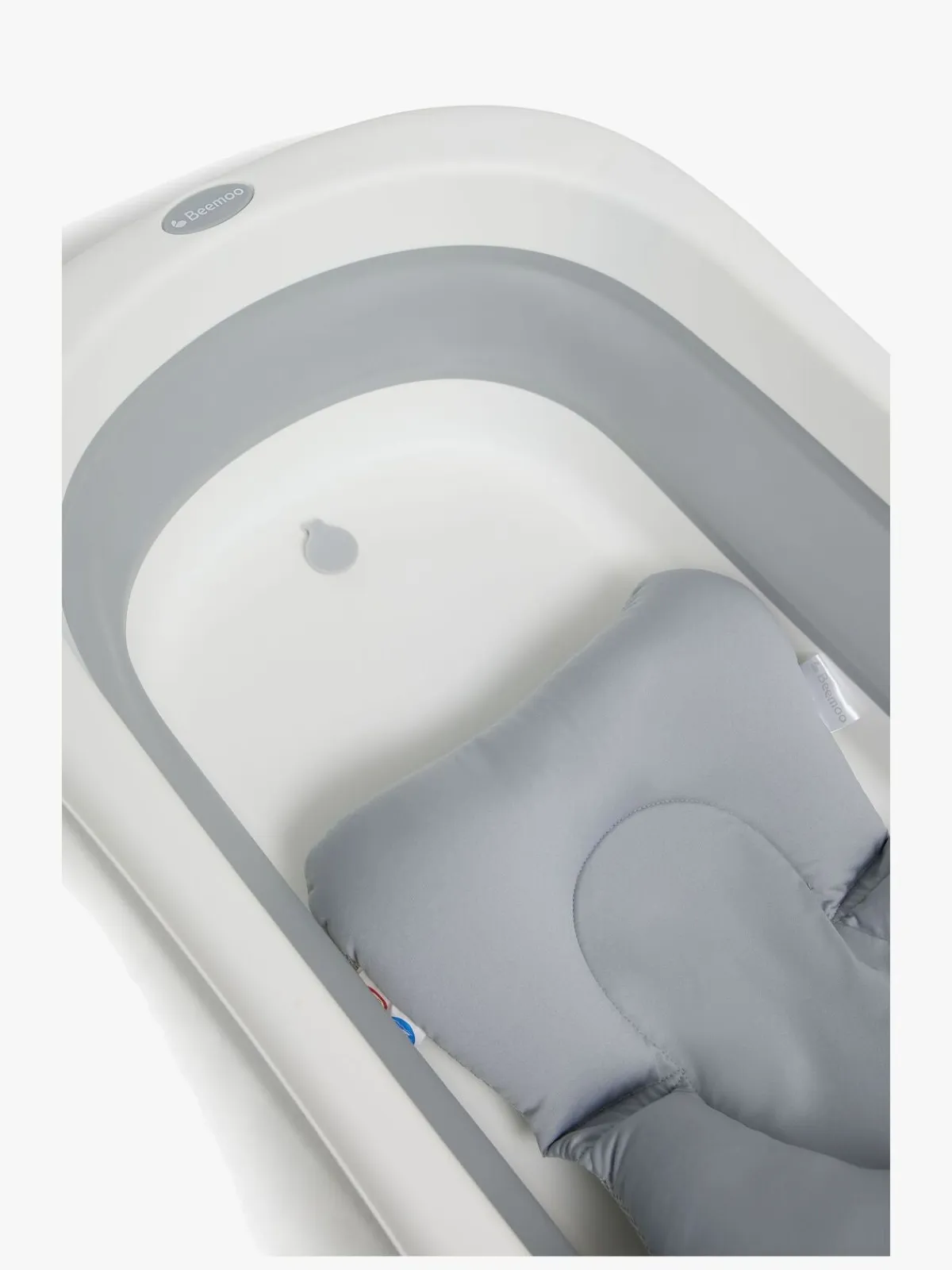 Beemoo Badeværelset-CARE Assist Badekar inkl. Badestøtte, White/Grey