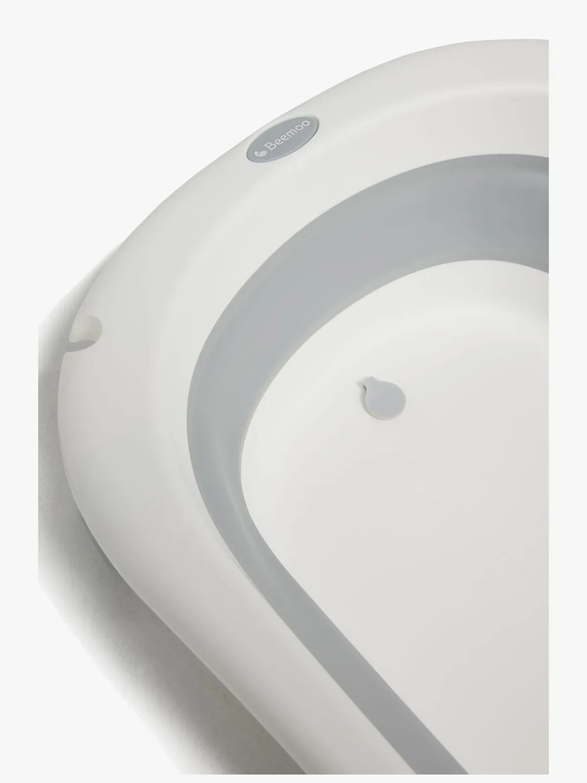 Beemoo Badeværelset-CARE Assist Sammenfoldeligt Badekar, White/Grey