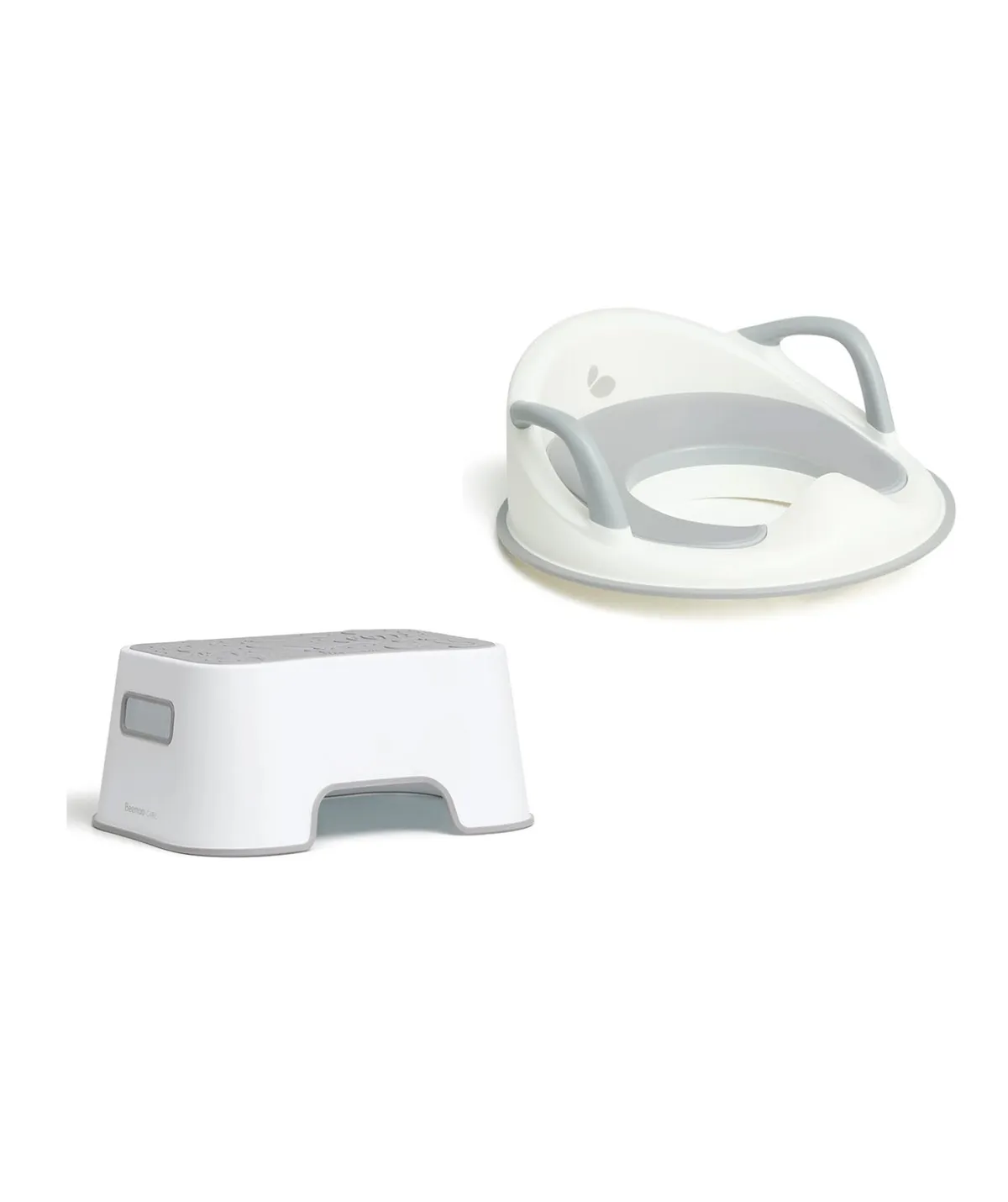 Beemoo Badeværelset-CARE Assist Toiletsæde & Skammel, White/Grey
