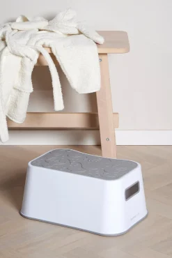 Beemoo Badeværelset-CARE Assist Toiletsæde & Skammel, White/Grey