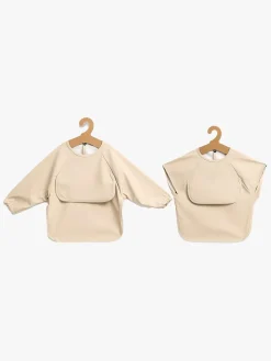Spisetid|Beemoo CARE Bib Hagesmæk 2-pak, Beige