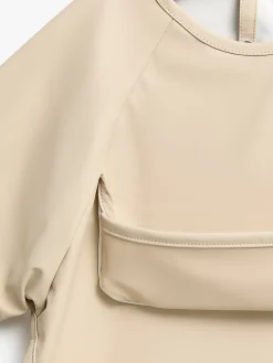 Spisetid|Beemoo CARE Bib  Langærmet Hagesmæk, Beige