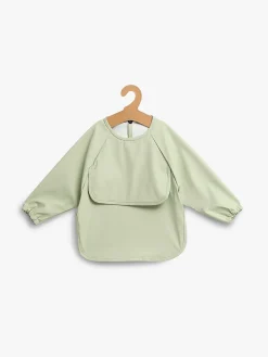 Beemoo CARE Bib Langærmet Hagesmæk, Soft Green