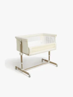Børn Beemoo Børnesenge & Tilbehør-CARE Calm Bedside Crib, Nature/White