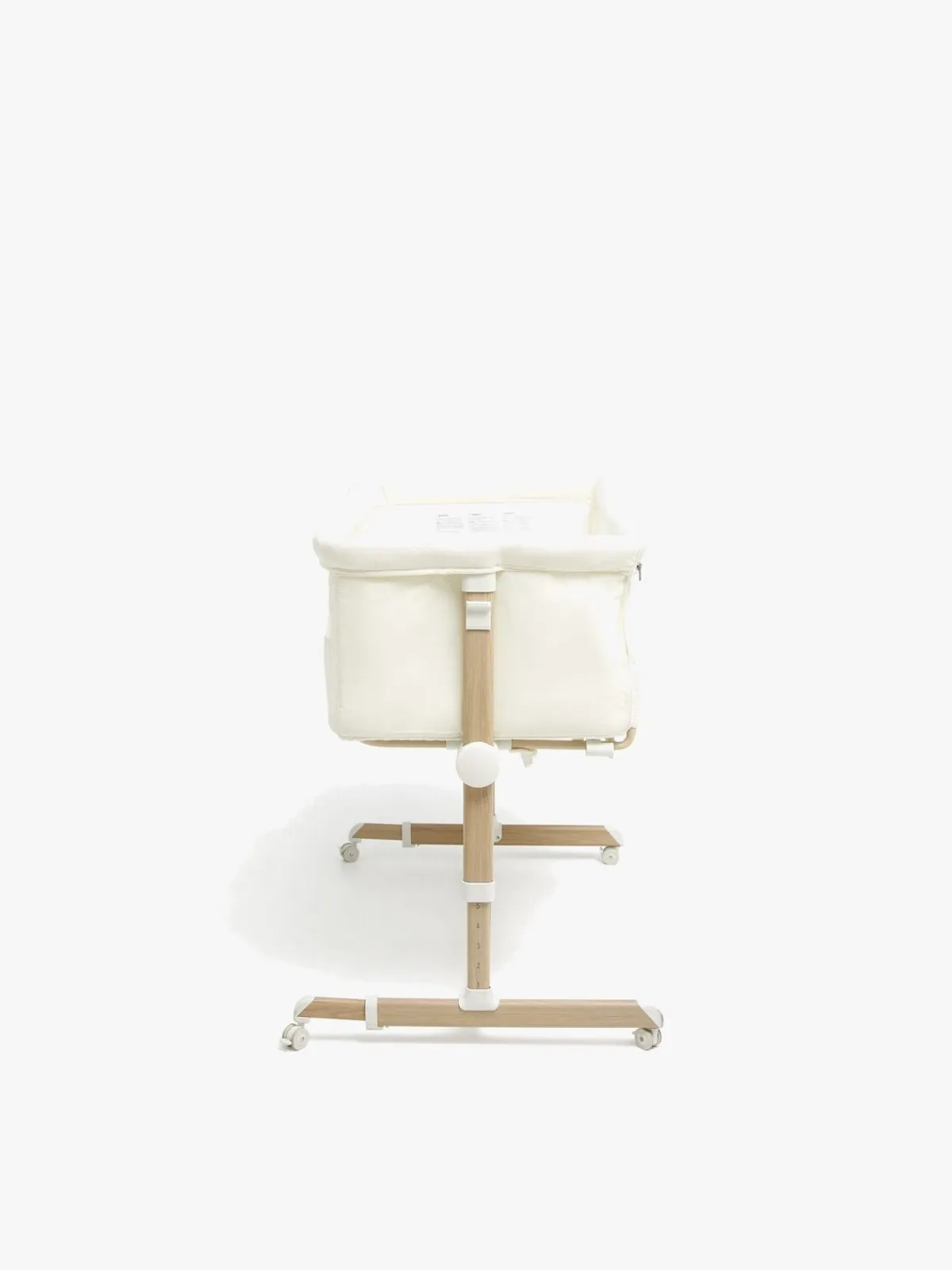 Børn Beemoo Børnesenge & Tilbehør-CARE Calm Bedside Crib, Nature/White
