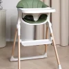 Beemoo Højstole & Tilbehør-CARE Harmony Højstol inkl. Hynde, White/Wood/Green