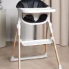 Beemoo Højstole & Tilbehør-CARE Harmony Højstol inkl. Hynde, White/Wood/Black