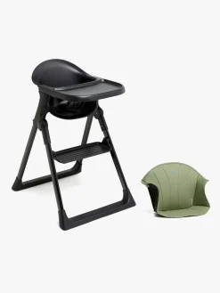 Beemoo CARE Harmony Højstol inkl. Hynde, All Black/Green