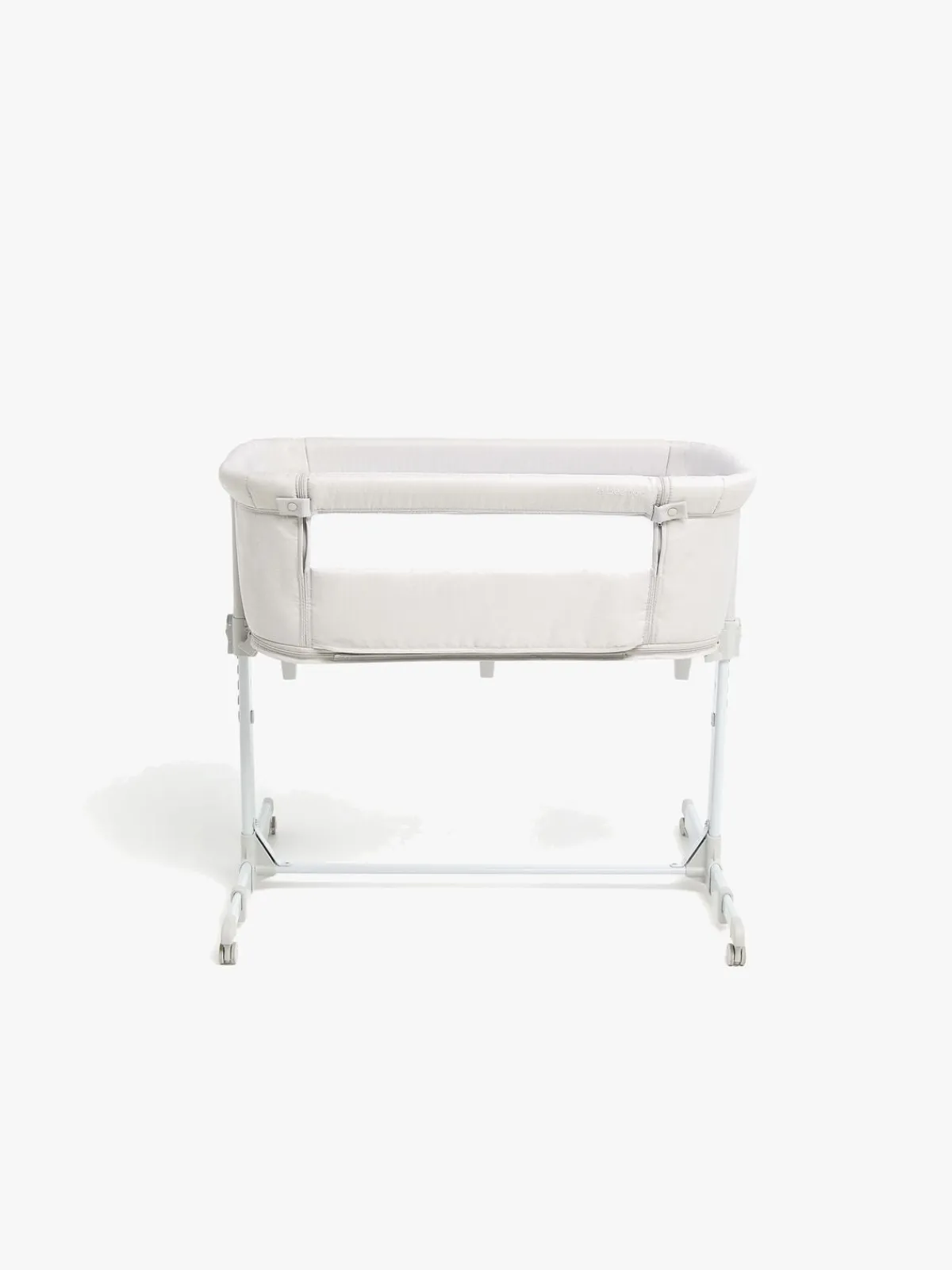 Børn Beemoo CARE 2-i-1 Bedside Crib & Kravlegård, Light Grey