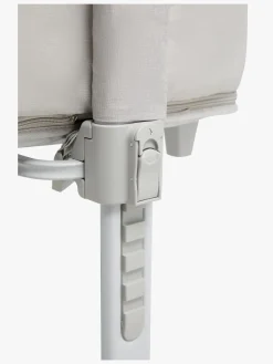 Børn Beemoo CARE 2-i-1 Bedside Crib & Kravlegård, Light Grey
