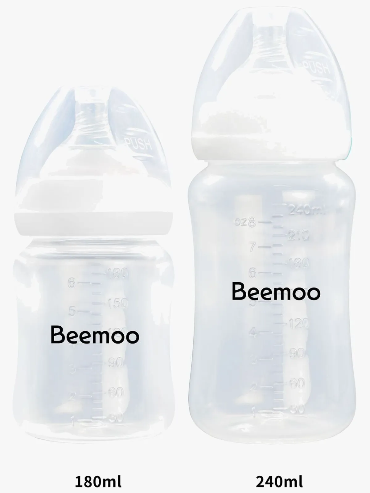 Beemoo Amning-CARE Modermælksflaske 180 Ml 2-pak inkl. Sut