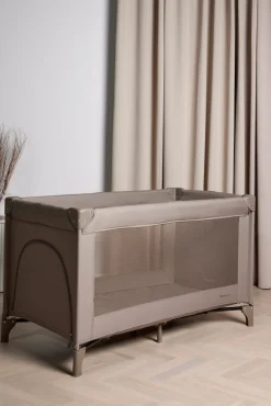 Børnesenge & Tilbehør|Beemoo CARE QuickFold Weekendseng, Taupe Beige