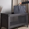 Børnesenge & Tilbehør|Beemoo CARE QuickFold Weekendseng inkl. Madras, Slate