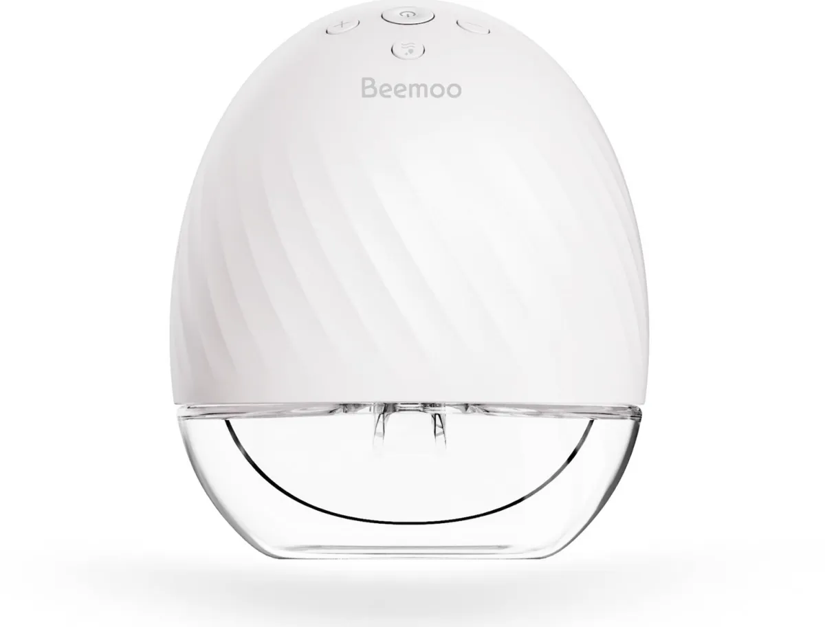Beemoo Amning-CARE Wearable Elektrisk Brystpumpe Single inkl. Modermælksflaske 240 ml 2-pak