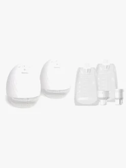 Beemoo CARE Wearable Elektrisk Brystpumpe Dobbelt inkl. Modermælksposer 180 ml 30-pak