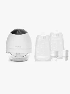 Beemoo Amning-CARE Wearable LED Elektrisk Brystpumpe Single inkl. Modermælksposer 30-pak