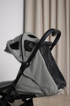 Vogntilbehør|Beemoo Easy Fly Lux 4 Breezy Kaleche, Stone Grey Grå