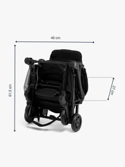 Beemoo Rejseklapvogne-Easy Fly Lux 4 Klapvogn, Jet Black