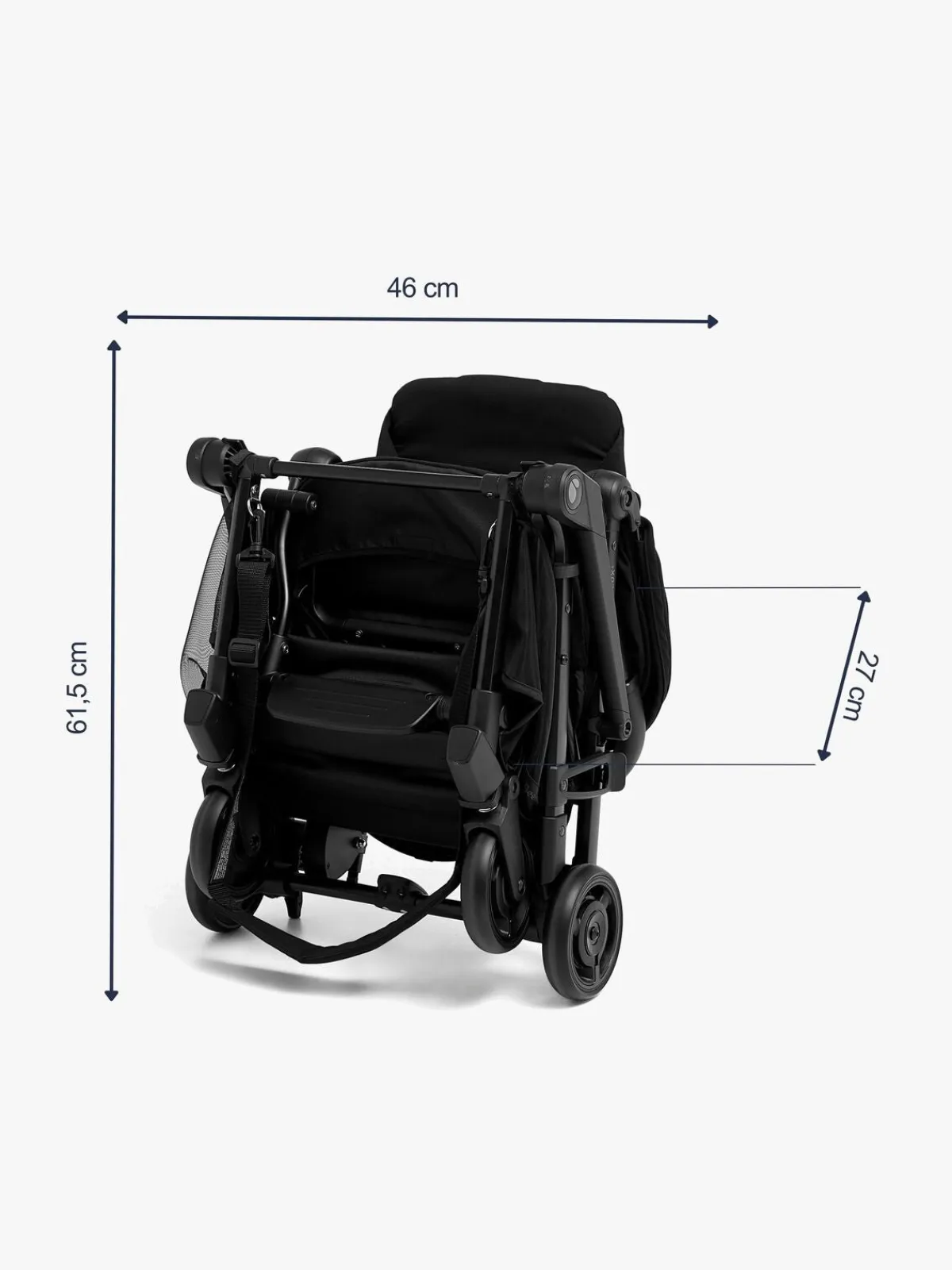 Beemoo Rejseklapvogne-Easy Fly Lux 4 Klapvogn, Jet Black