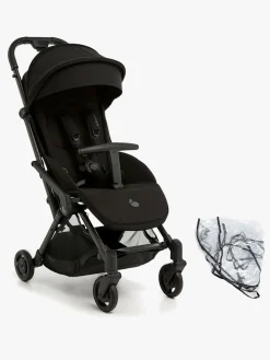 Beemoo Vognpakker-Easy Fly Lux 4 Klapvogn inkl Regnslag, Jet Black