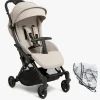 Beemoo Vognpakker-Easy Fly Lux 4 Klapvogn inkl Regnslag, Sand Beige