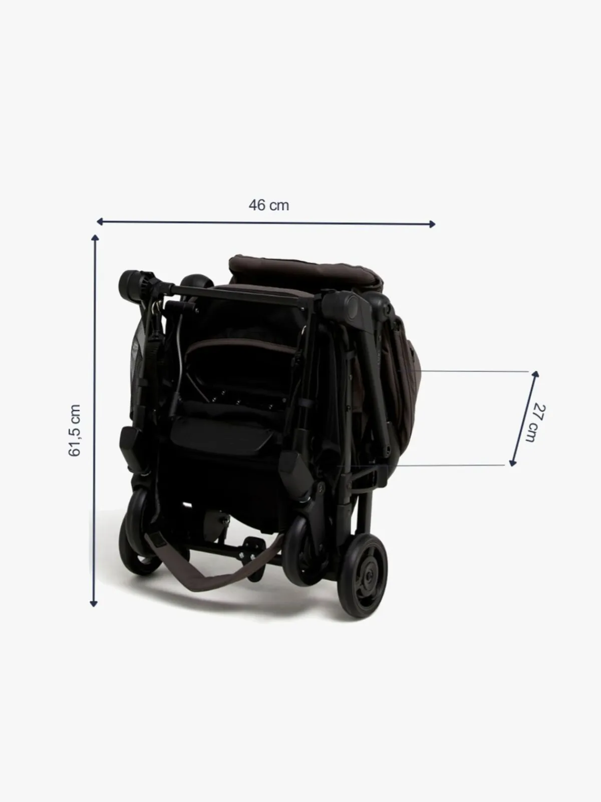 Beemoo Easy Fly Lux 4 Klapvogn, Gull Grey